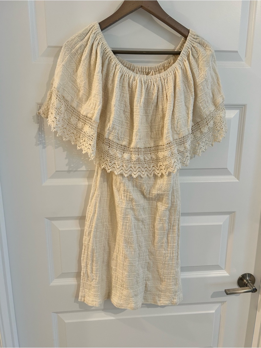 Yusutex Peru Crochet Dress Cream Size M